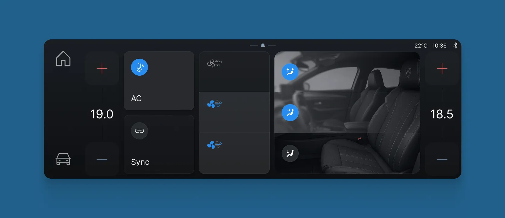 Clearer touch targets simplify the interface