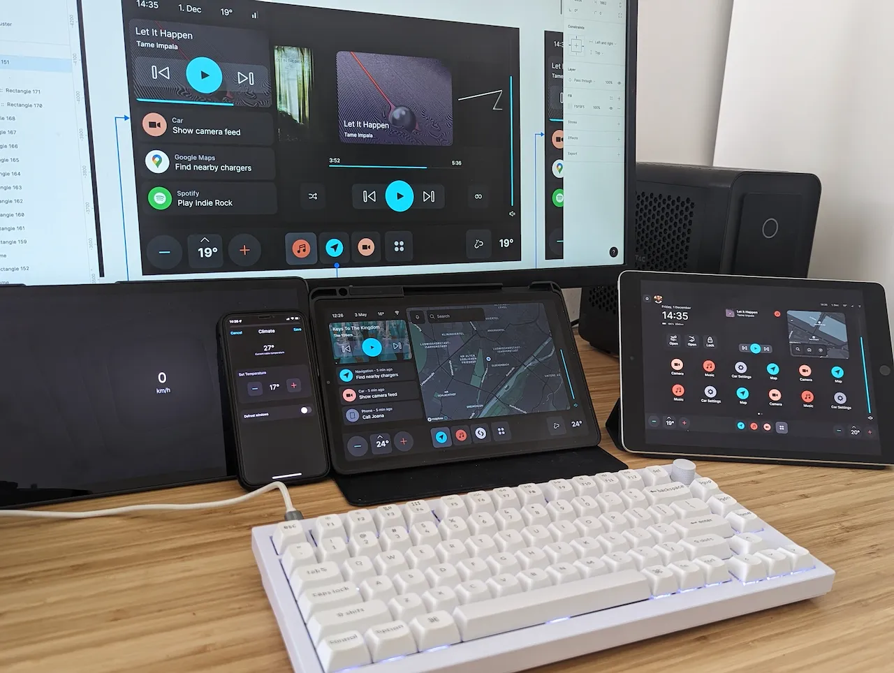 My typical desk setup for rapid prototyping