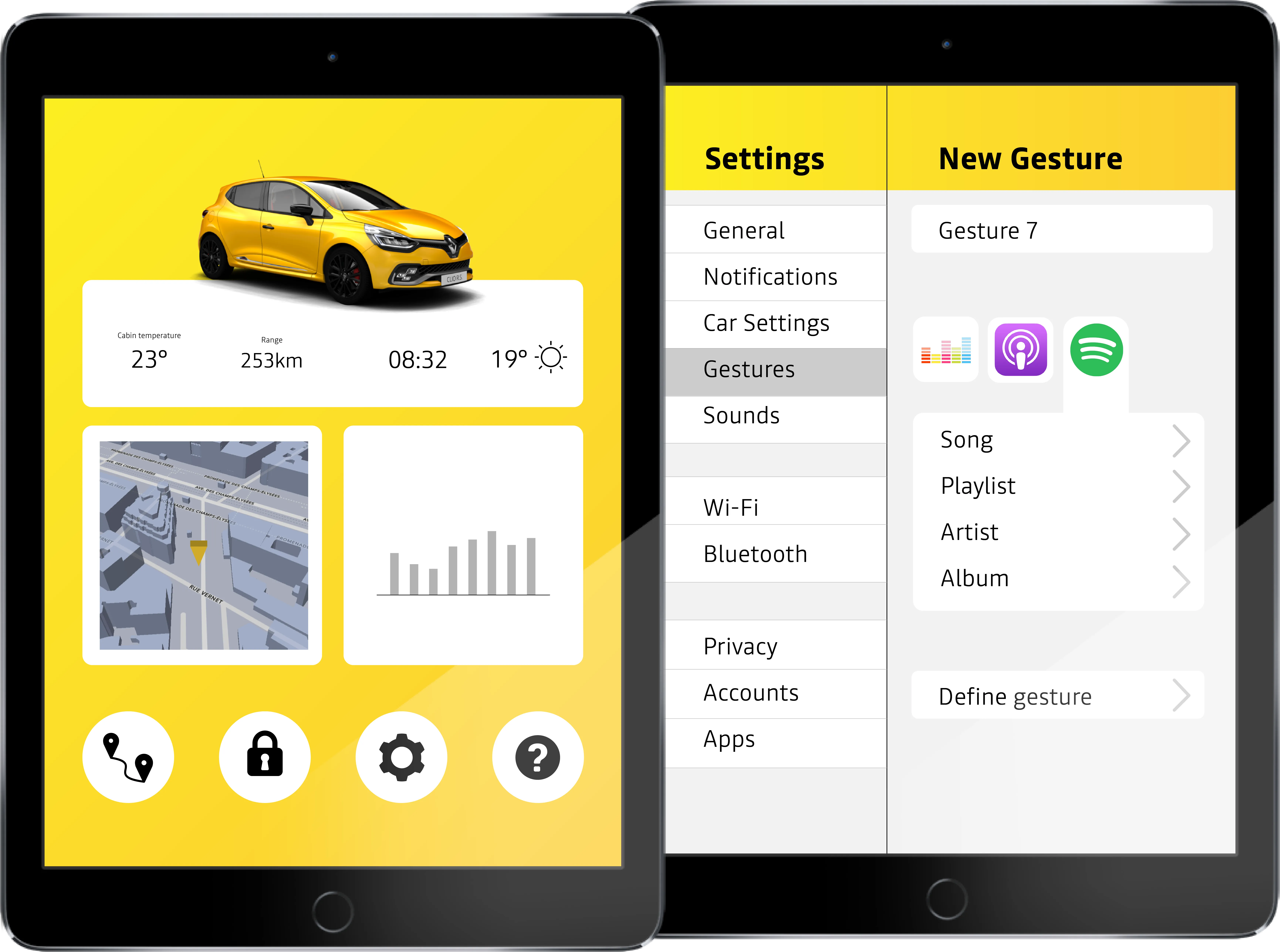The online environment shows the functionalities in a familiar interface