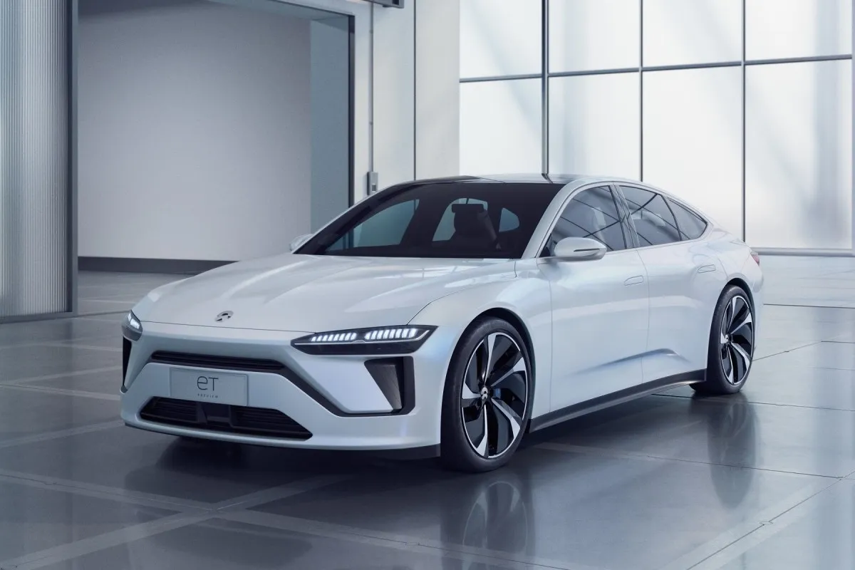 The NIO ET7 is a concept car showing the design direction of NIO