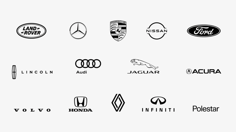 Apple's slide with the logos of carmakers that are allegedly already on board