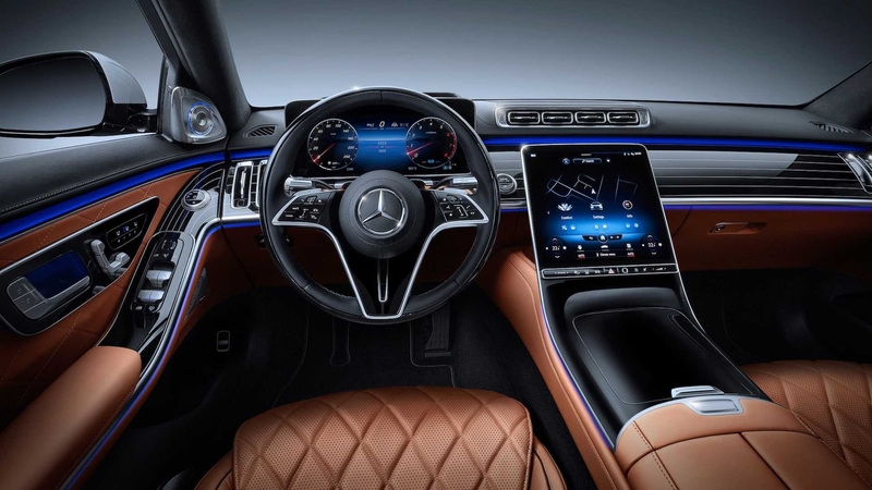 The interior of the 2021 Mercedes S-Class