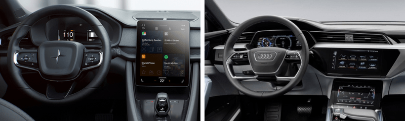 Car companies are going all out with touch screens