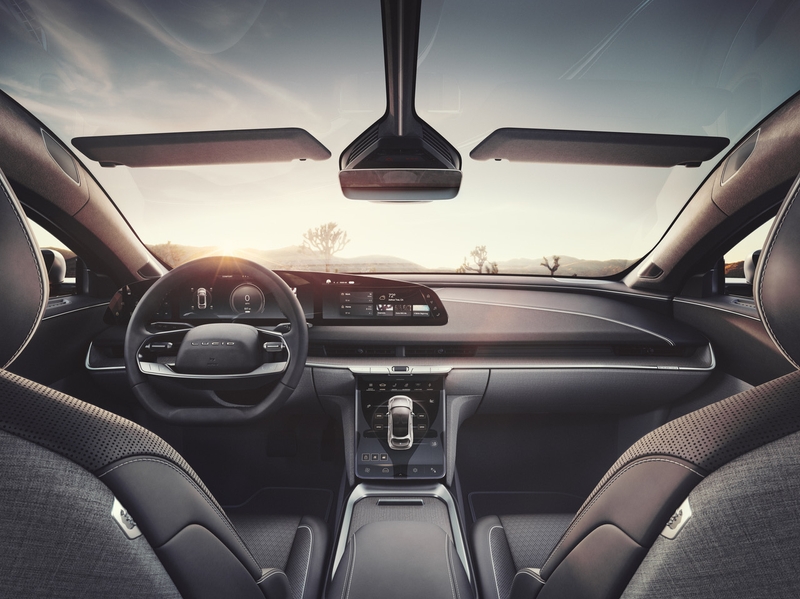 The interior of the 2021 Lucid Air