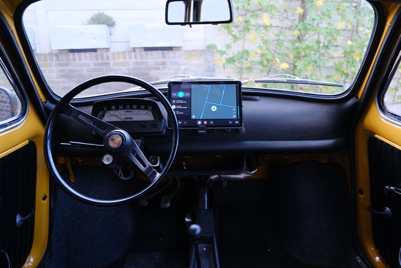 Mounting a tablet in a car is an easy way to test your idea